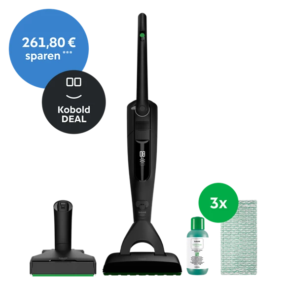 Welcome Angebot: Kobold VK7 Akku-Staubsauger & Saugwischer Black