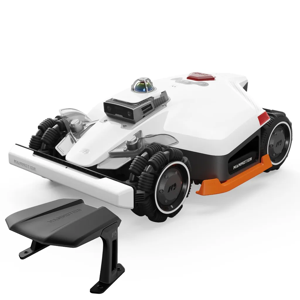 Mähroboter Mammotion LUBA 3 AWD 5000 mit Garage, ohne Kabel, für bis zu 5000 m², 360° LiDAR+NetRTK+KI Vision, 80% Steigung, Auto-Kartierung, 4G, APP